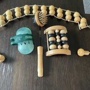 Earth Therapeutics Massage Tool Set Body Massager Back Roller‎ Foot Roller